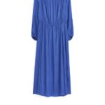 ARKET kleding 0DXJP87 blauw Gekreukte midi-jurk vrouwen