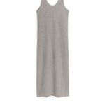 ARKET kleding 0DXJP90 wrat ribgebreide midi-jurk vrouwen