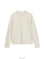 ARKET kleding 0DXJP916 beige sweatshirt van franse badstof Heren