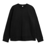 ARKET kleding 0DXJP919 zwart relaxed sweatshirt van badstof Heren