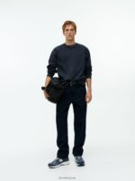 ARKET kleding 0DXJP920 donkerblauw relaxed sweatshirt van badstof Heren - Image 2