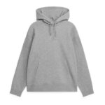 ARKET kleding 0DXJP921 grijs gemêleerd relaxte badstof hoodie Heren