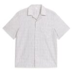 ARKET kleding 0DXJP927 wit Blauw lichtgewicht poplin overhemd Heren