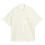 ARKET kleding 0DXJP934 gebroken wit bouclé jersey overhemd Heren
