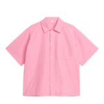 ARKET kleding 0DXJP950 roze geverfd overhemd Heren