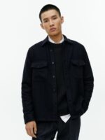 ARKET kleding 0DXJP962 donkerblauw wollen overshirt Heren - Image 2