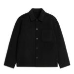 ARKET kleding 0DXJP963 zwart dubbel overshirt Heren