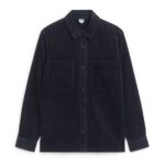 ARKET kleding 0DXJP969 donkerblauw corduroy overshirt Heren