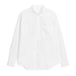 ARKET kleding 0DXJP970 wit relaxed oxford-overhemd Heren