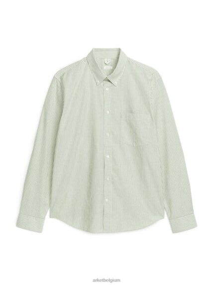 ARKET kleding 0DXJP972 groen/gestreept Oxford-shirt Heren
