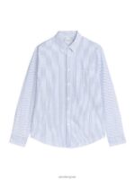 ARKET kleding 0DXJP973 blauw/gestreept Oxford-shirt Heren