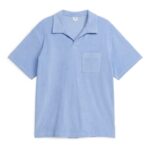 ARKET kleding 0DXJP980 lichtblauw poloshirt van katoenen badstof Heren