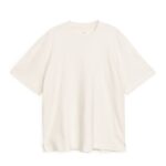 ARKET kleding 0DXJP986 gebroken wit bouclé jersey t-shirt vrouwen