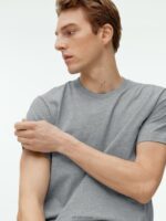 ARKET kleding 0DXJP988 grijs gemêleerd middelzwaar t-shirt vrouwen - Image 3