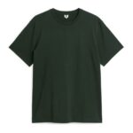 ARKET kleding 0DXJP990 donkergroen middelzwaar t-shirt vrouwen