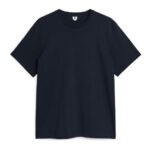 ARKET kleding 0DXJP991 donkerblauw middelzwaar t-shirt vrouwen