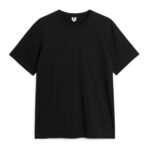 ARKET kleding 0DXJP992 zwart middelzwaar t-shirt vrouwen