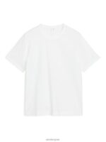 ARKET kleding 0DXJP995 wit zwaargewicht t-shirt vrouwen - Image 5