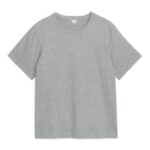 ARKET kleding 0DXJP997 lichtgrijs gemêleerd zwaargewicht t-shirt vrouwen