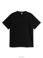 ARKET kleding 0DXJP998 zwart zwaargewicht t-shirt vrouwen - Image 5