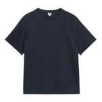 ARKET kleding 0DXJP999 donkerblauw zwaargewicht t-shirt vrouwen