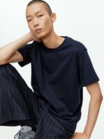 ARKET kleding 0DXJP999 donkerblauw zwaargewicht t-shirt vrouwen - Image 4