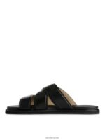 ARKET schoenen 0DXJP1272 zwart leren schuifsandalen Heren - Image 2