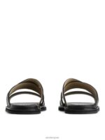 ARKET schoenen 0DXJP1272 zwart leren schuifsandalen Heren - Image 4