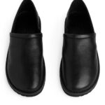 ARKET schoenen 0DXJP1273 zwart leren slip-on schoenen Heren