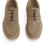 ARKET schoenen 0DXJP1274 beige Derby schoenen van suède vibram Heren
