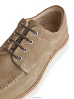 ARKET schoenen 0DXJP1274 beige Derby schoenen van suède vibram Heren - Image 5