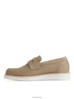 ARKET schoenen 0DXJP1275 beige Suede-vibram loafers Heren - Image 2