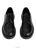 ARKET schoenen 0DXJP1276 zwart leren derbyschoenen Heren - Image 3