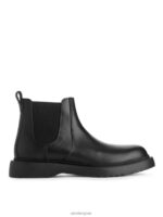 ARKET schoenen 0DXJP1278 zwart leren laarzen Heren - Image 4