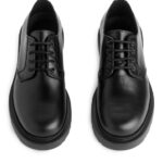 ARKET schoenen 0DXJP1279 zwart dikke leren derbyschoenen Heren