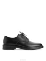 ARKET schoenen 0DXJP1281 zwart leren derbyschoenen Heren - Image 2