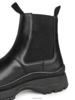 ARKET schoenen 0DXJP1282 zwart Leren laarzen met dikke zool Heren - Image 6