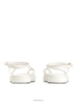 ARKET schoenen 0DXJP632 wit Sandalen met leren bandjes vrouwen - Image 4