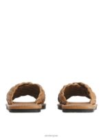 ARKET schoenen 0DXJP640 bruin geweven leren slippers vrouwen - Image 4