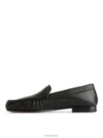 ARKET schoenen 0DXJP683 zwart leren loafers vrouwen - Image 2