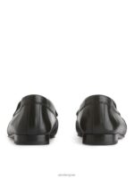 ARKET schoenen 0DXJP683 zwart leren loafers vrouwen - Image 4