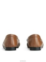 ARKET schoenen 0DXJP684 lichtbruin leren loafers vrouwen - Image 4