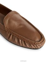 ARKET schoenen 0DXJP684 lichtbruin leren loafers vrouwen - Image 5