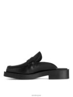 ARKET schoenen 0DXJP685 zwart Leren instappers vrouwen - Image 2