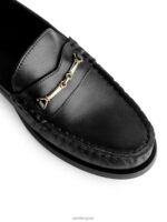ARKET schoenen 0DXJP686 zwart leren loafers vrouwen - Image 5