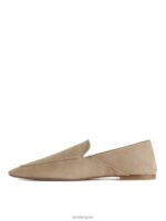 ARKET schoenen 0DXJP688 beige suède loafers vrouwen - Image 2