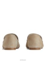 ARKET schoenen 0DXJP688 beige suède loafers vrouwen - Image 4