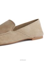 ARKET schoenen 0DXJP688 beige suède loafers vrouwen - Image 5