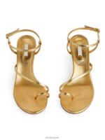 ARKET schoenen 0DXJP697 goud leren sandalen met hak vrouwen - Image 3