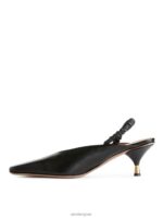 ARKET schoenen 0DXJP698 zwart leren slingback-pumps vrouwen - Image 2